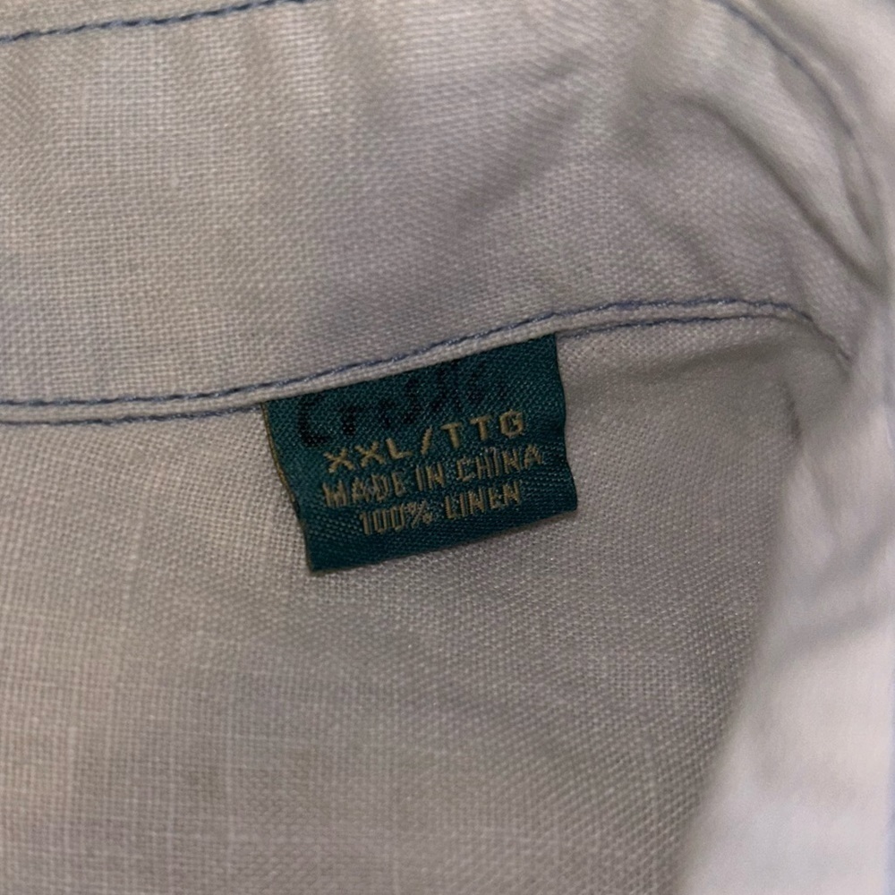 Tommy Bahama button up long sleeve shirt 100% linen - Picture 4 of 6